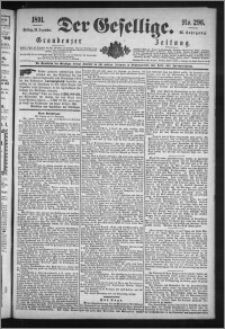 Der Gesellige : Graudenzer Zeitung 1891.12.18, Jg. 66, No. 296