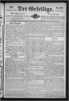 Der Gesellige : Graudenzer Zeitung 1891.12.19, Jg. 66, No. 297