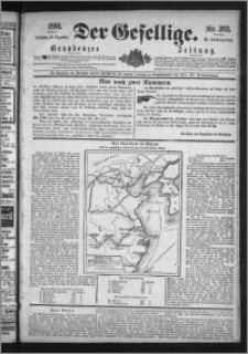 Der Gesellige : Graudenzer Zeitung 1891.12.29, Jg. 66, No. 303