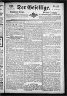 Der Gesellige : Graudenzer Zeitung 1892.07.10, Jg. 67, No. 159