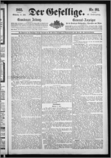 Der Gesellige : Graudenzer Zeitung 1892.07.13, Jg. 67, No. 161