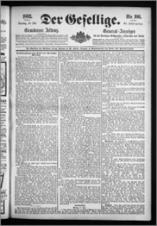 Der Gesellige : Graudenzer Zeitung 1892.07.19, Jg. 67, No. 166