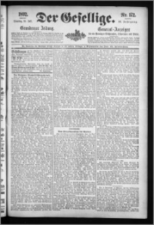 Der Gesellige : Graudenzer Zeitung 1892.07.26, Jg. 67, No. 172