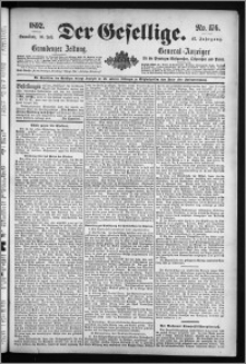 Der Gesellige : Graudenzer Zeitung 1892.07.30, Jg. 67, No. 176