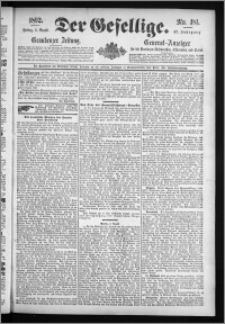 Der Gesellige : Graudenzer Zeitung 1892.08.05, Jg. 67, No. 181