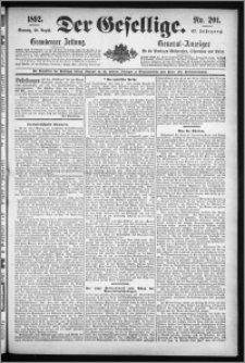 Der Gesellige : Graudenzer Zeitung 1892.08.28, Jg. 67, No. 201