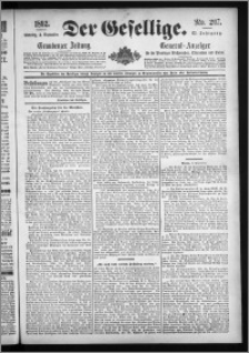 Der Gesellige : Graudenzer Zeitung 1892.09.04, Jg. 67, No. 207
