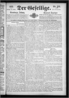 Der Gesellige : Graudenzer Zeitung 1892.10.18, Jg. 67, No. 244