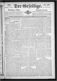 Der Gesellige : Graudenzer Zeitung 1892.10.23, Jg. 67, No. 249