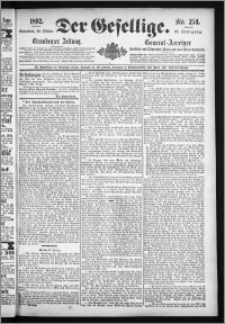 Der Gesellige : Graudenzer Zeitung 1892.10.29, Jg. 67, No. 254
