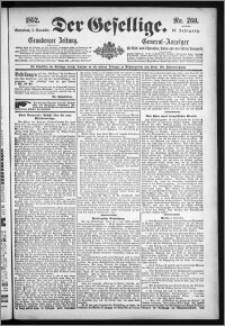 Der Gesellige : Graudenzer Zeitung 1892.11.05, Jg. 67, No. 260