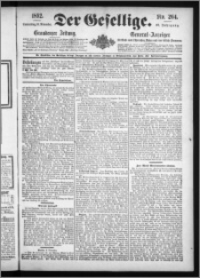 Der Gesellige : Graudenzer Zeitung 1892.11.10, Jg. 67, No. 264