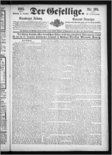 Der Gesellige : Graudenzer Zeitung 1892.12.14, Jg. 67, No. 293