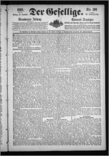 Der Gesellige : Graudenzer Zeitung 1892.12.23, Jg. 67, No. 301