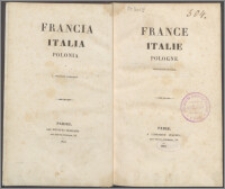 France, Italie, Pologne : traduction en prose
