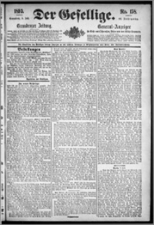Der Gesellige : Graudenzer Zeitung 1893.07.08, Jg. 68, No. 158
