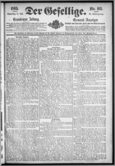 Der Gesellige : Graudenzer Zeitung 1893.07.13, Jg. 68, No. 162