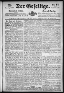 Der Gesellige : Graudenzer Zeitung 1893.07.27, Jg. 68, No. 174