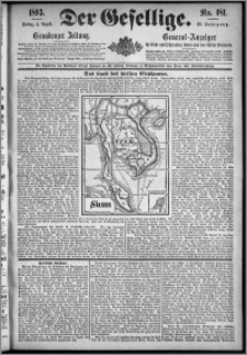 Der Gesellige : Graudenzer Zeitung 1893.08.04, Jg. 68, No. 181
