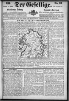 Der Gesellige : Graudenzer Zeitung 1893.08.27, Jg. 68, No. 201