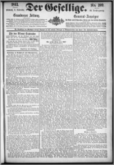 Der Gesellige : Graudenzer Zeitung 1893.09.06, Jg. 68, No. 209