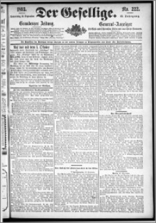 Der Gesellige : Graudenzer Zeitung 1893.09.21, Jg. 68, No. 222