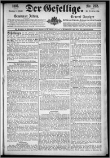 Der Gesellige : Graudenzer Zeitung 1893.10.03, Jg. 68, No. 232