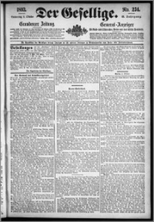 Der Gesellige : Graudenzer Zeitung 1893.10.05, Jg. 68, No. 234