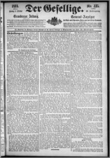 Der Gesellige : Graudenzer Zeitung 1893.10.06, Jg. 68, No. 235
