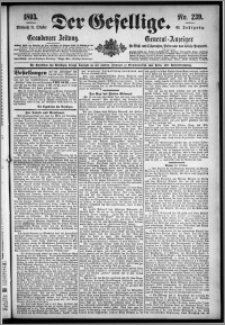 Der Gesellige : Graudenzer Zeitung 1893.10.11, Jg. 68, No. 239