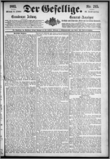 Der Gesellige : Graudenzer Zeitung 1893.10.18, Jg. 68, No. 245
