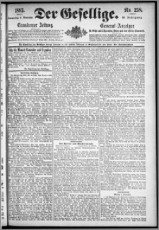Der Gesellige : Graudenzer Zeitung 1893.11.02, Jg. 68, No. 258