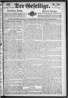 Der Gesellige : Graudenzer Zeitung 1893.11.09, Jg. 68, No. 264