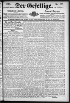 Der Gesellige : Graudenzer Zeitung 1893.11.25, Jg. 68, No. 277