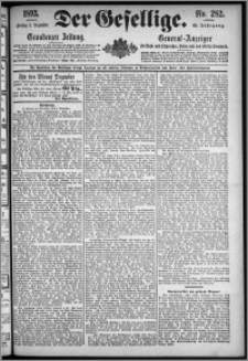 Der Gesellige : Graudenzer Zeitung 1893.12.01, Jg. 68, No. 282