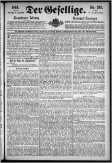 Der Gesellige : Graudenzer Zeitung 1893.12.19, Jg. 68, No. 297