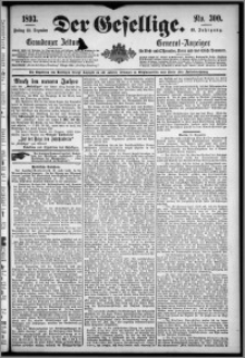 Der Gesellige : Graudenzer Zeitung 1893.12.22, Jg. 68, No. 300