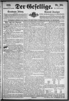 Der Gesellige : Graudenzer Zeitung 1893.12.30, Jg. 68, No. 305
