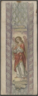 Archangelus Gabriel - szkic do polichromii