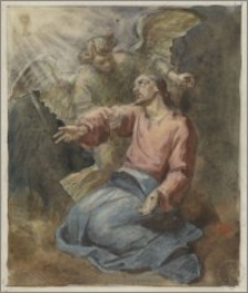 Szkic do obrazu w ołtarzu głównym w kościele w Przasnyszu