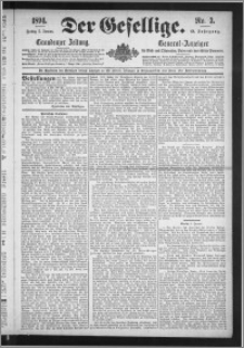 Der Gesellige : Graudenzer Zeitung 1894.01.05, Jg. 68, No. 3