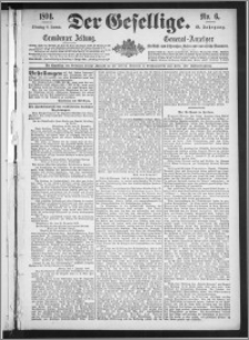 Der Gesellige : Graudenzer Zeitung 1894.01.09, Jg. 68, No. 6