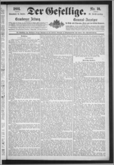 Der Gesellige : Graudenzer Zeitung 1894.01.13, Jg. 68, No. 10