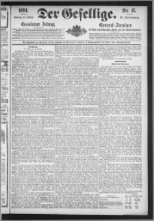 Der Gesellige : Graudenzer Zeitung 1894.01.14, Jg. 68, No. 11