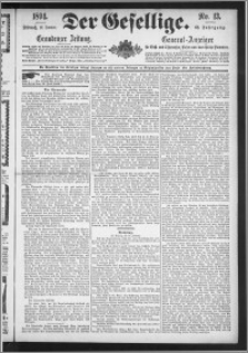 Der Gesellige : Graudenzer Zeitung 1894.01.17, Jg. 68, No. 13
