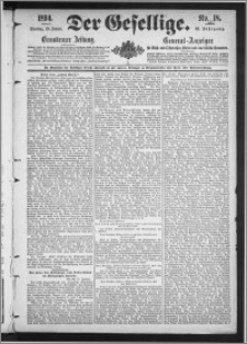 Der Gesellige : Graudenzer Zeitung 1894.01.23, Jg. 68, No. 18