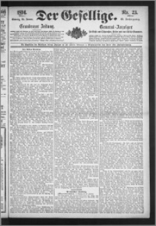 Der Gesellige : Graudenzer Zeitung 1894.01.28, Jg. 68, No. 23