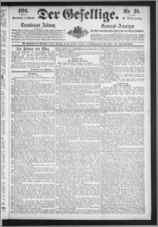 Der Gesellige : Graudenzer Zeitung 1894.02.03, Jg. 68, No. 28