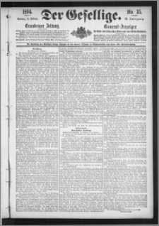 Der Gesellige : Graudenzer Zeitung 1894.02.11, Jg. 68, No. 35