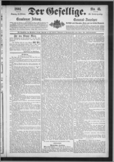 Der Gesellige : Graudenzer Zeitung 1894.02.18, Jg. 68, No. 41
